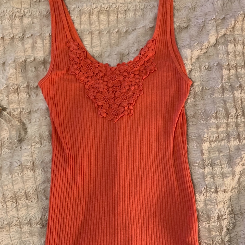 Coral Hollister Tank Top